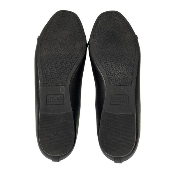 Jones New York Balsora Flats Black Gold Link Slip On Round Toe Women's Size 9 - Picture 12 of 16